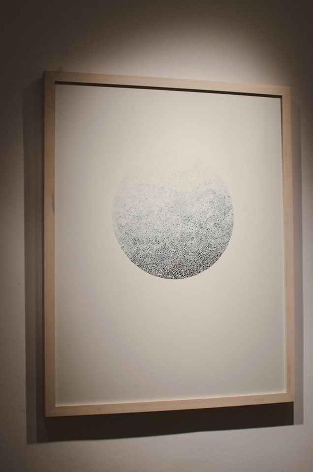 Luna azul - 90x70cm - Acuarela sobre papel - 2015