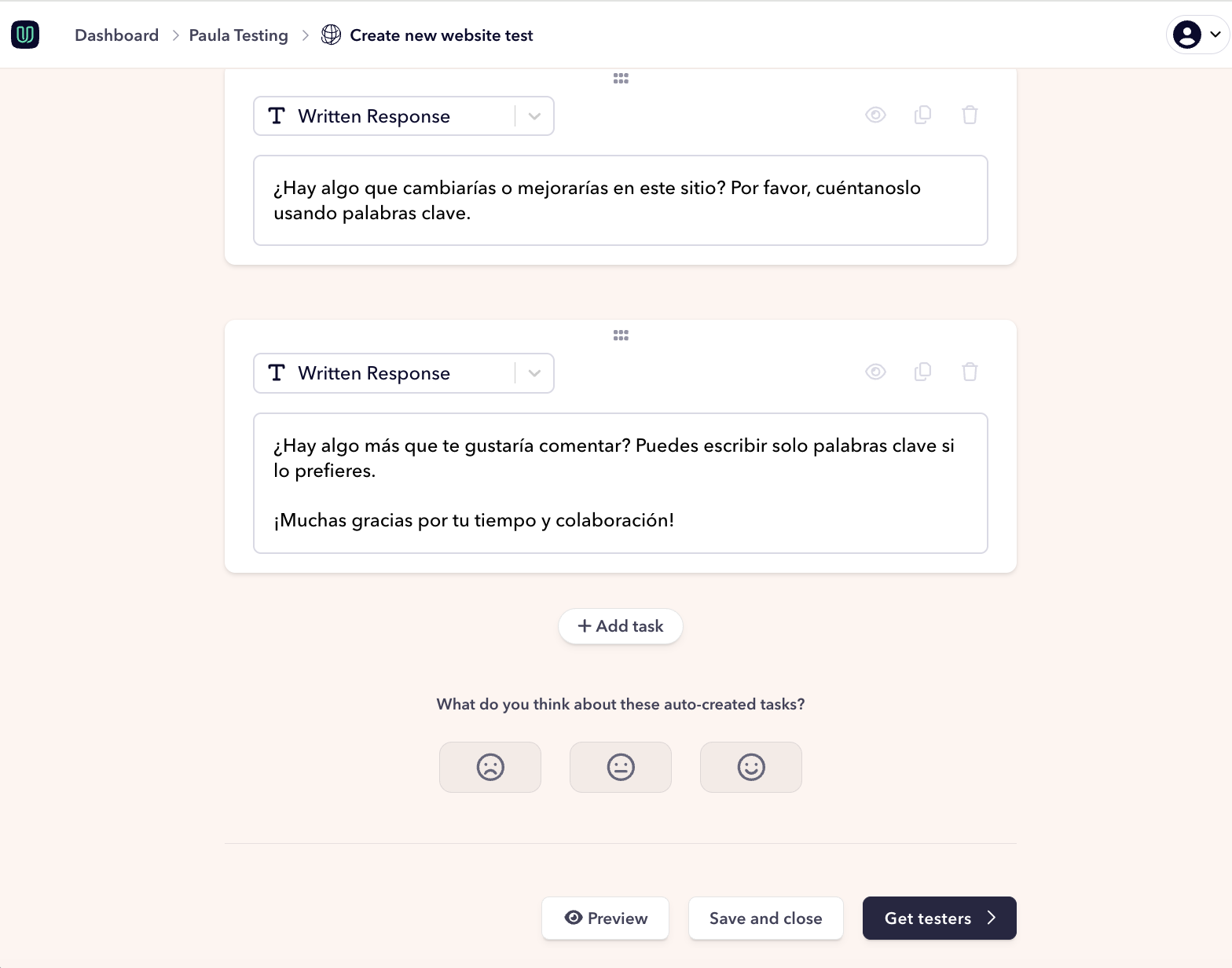 Get testers to start ordering tests in your target countries
