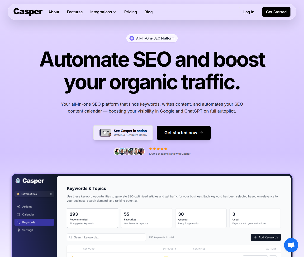 Casper SEO Automation Tool