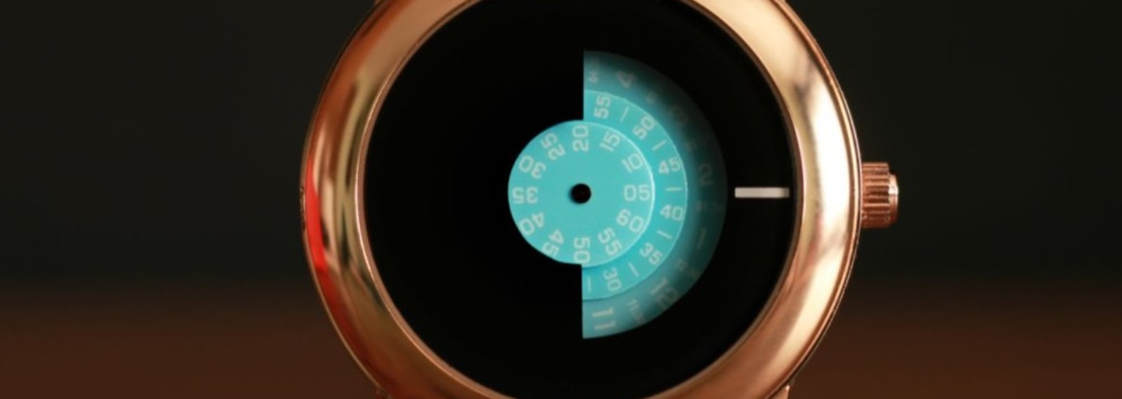 Image of circular digital watch