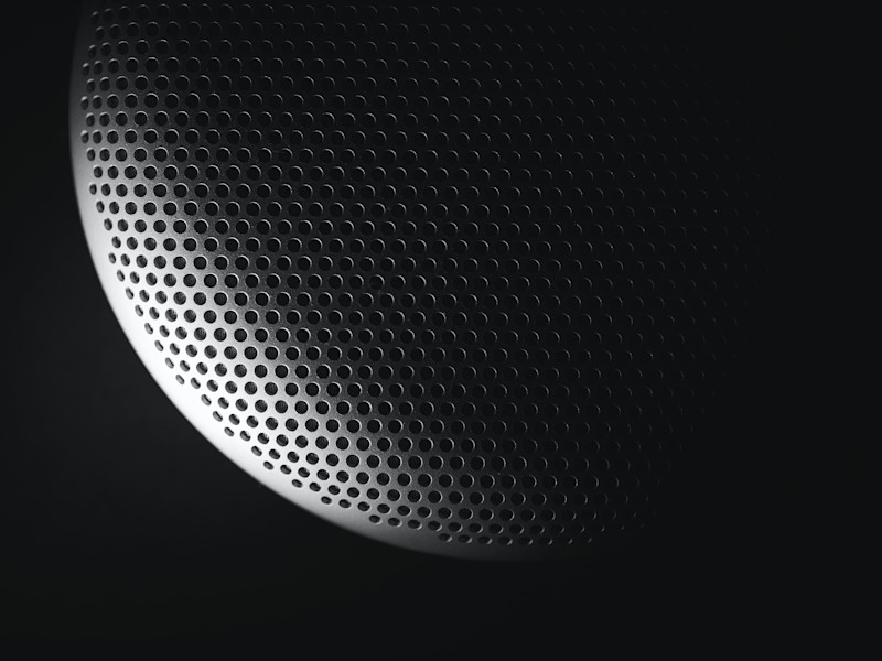 Up close image of a spherical object denoting digital style