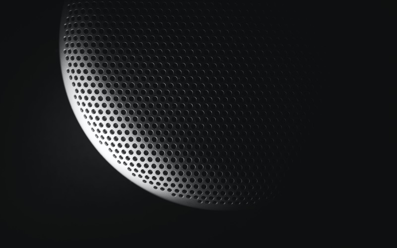 Up close image of a spherical object denoting digital style