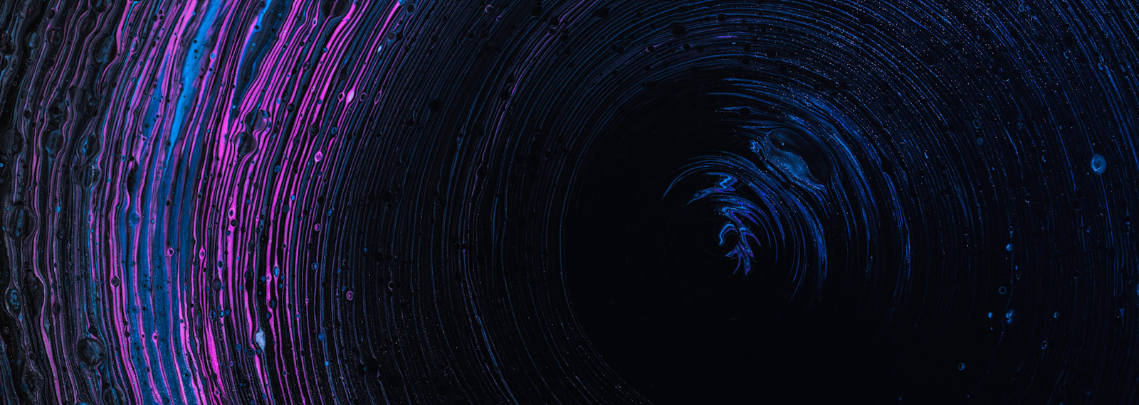 illuminated concentric circles in back space