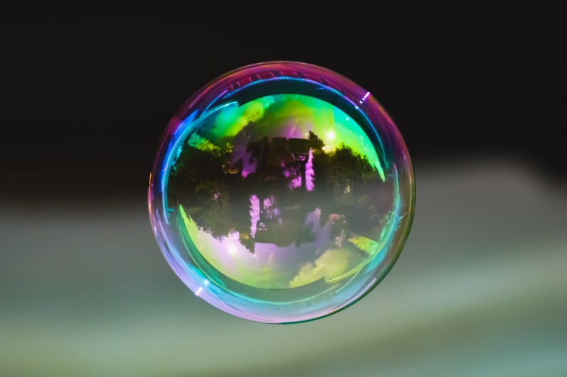 Image of a bubble showing the theme of transparency