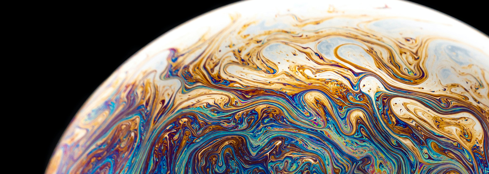 Image of a circular bubble that looks a little like the globae