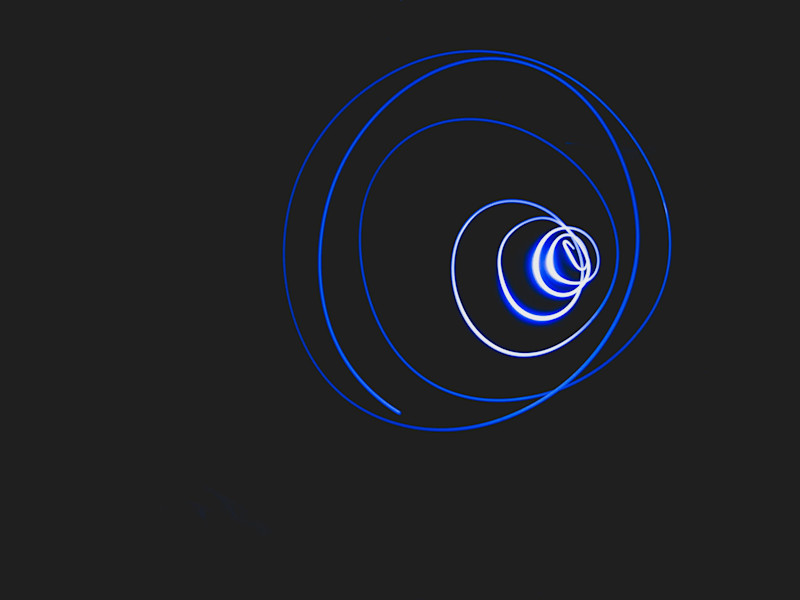 Concentric light circles