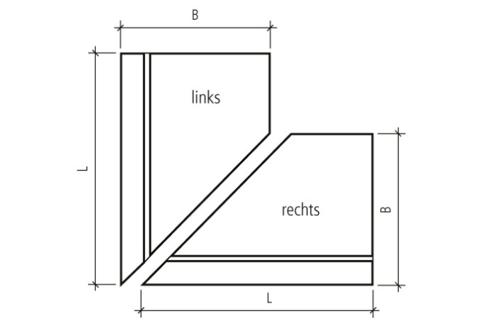 COMOFORTE<sup>®</sup> Winkelplatten Eckstücke gestrahlt