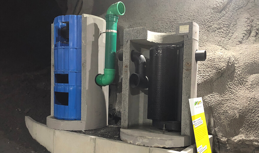 friwa-Abwassertechnik im VSH Versuchsstollen Hagerbach friwa-Abwassertechnik im VSH Versuchsstollen Hagerbach