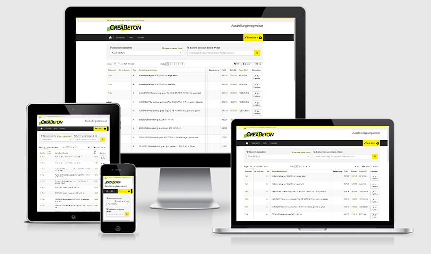 CREABETON Online-Ausstellungswegweiser