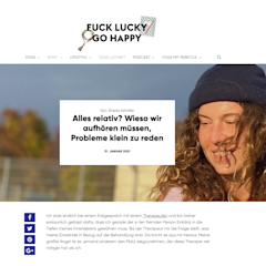 Fuck Lucky Go Happy ist ein Lifestyle-Blog für Yoga und Spiritualität.