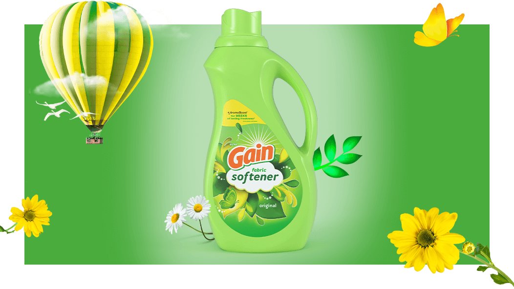 Experiencia olfativa del suavizantes de ropa Gain Original