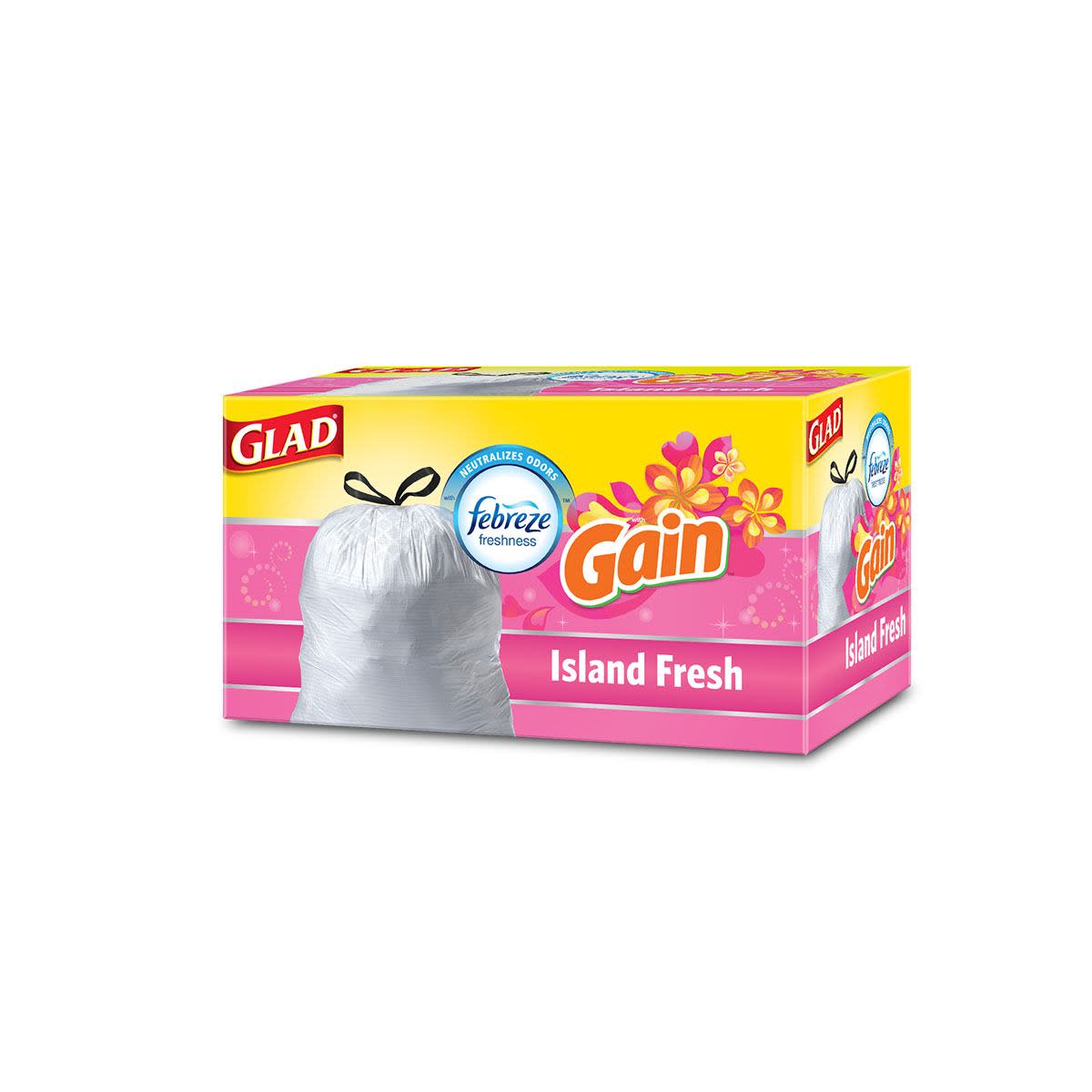 Bolsas de Basura Glad con aroma Gain Island Fresh