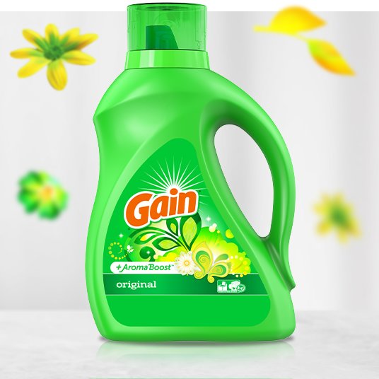 Botella de detergente líquido para ropa Gain Original
