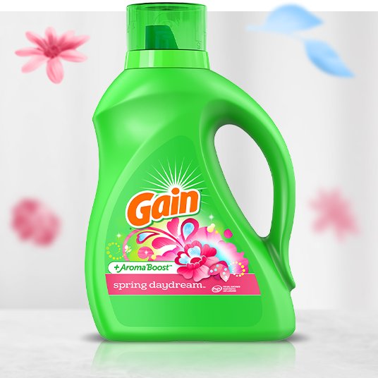 Botella de detergente líquido para ropa Gain Spring Daydream