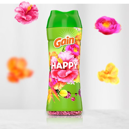 Paquete de perlas de Intensificador de aroma para el lavado Gain Happy