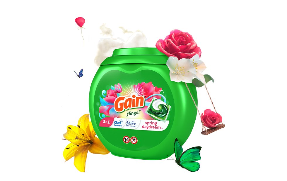 Gain Spring Daydream scent Laundry Products