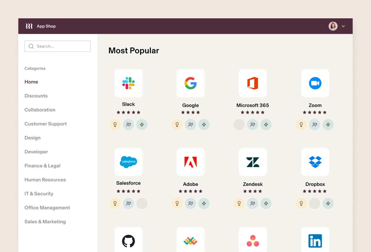 Preview of Rippling integrations.