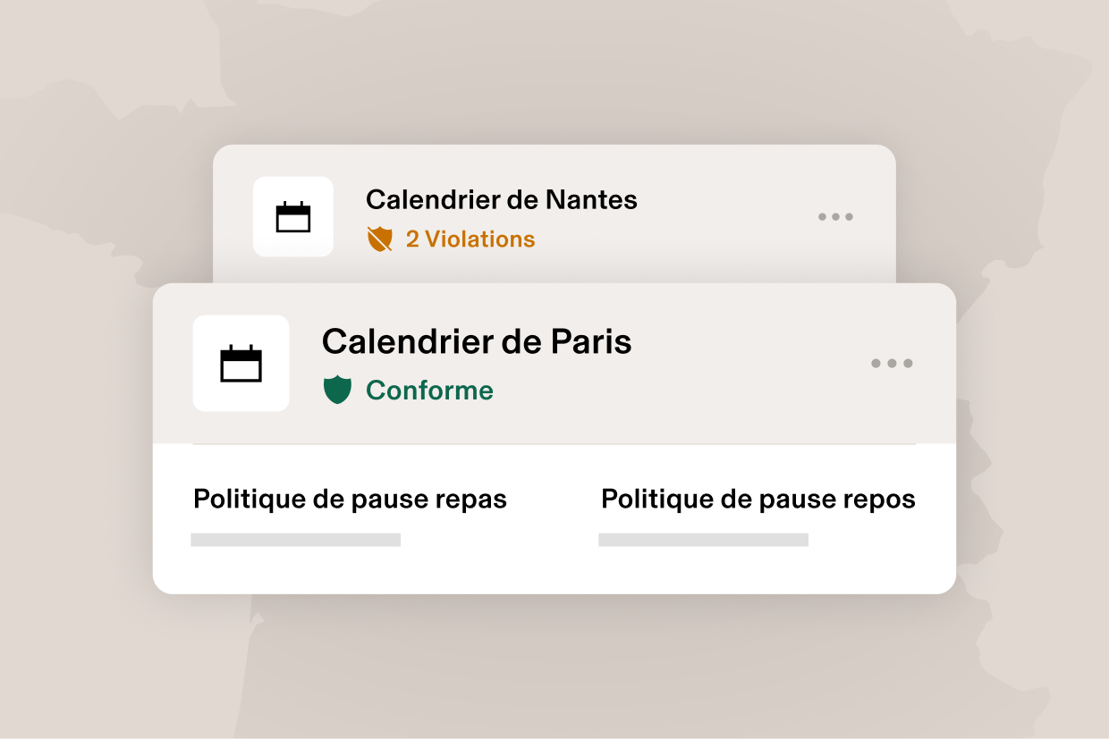 3:2 – Conformité, politique relative aux pauses déjeuner, avec carte, berry