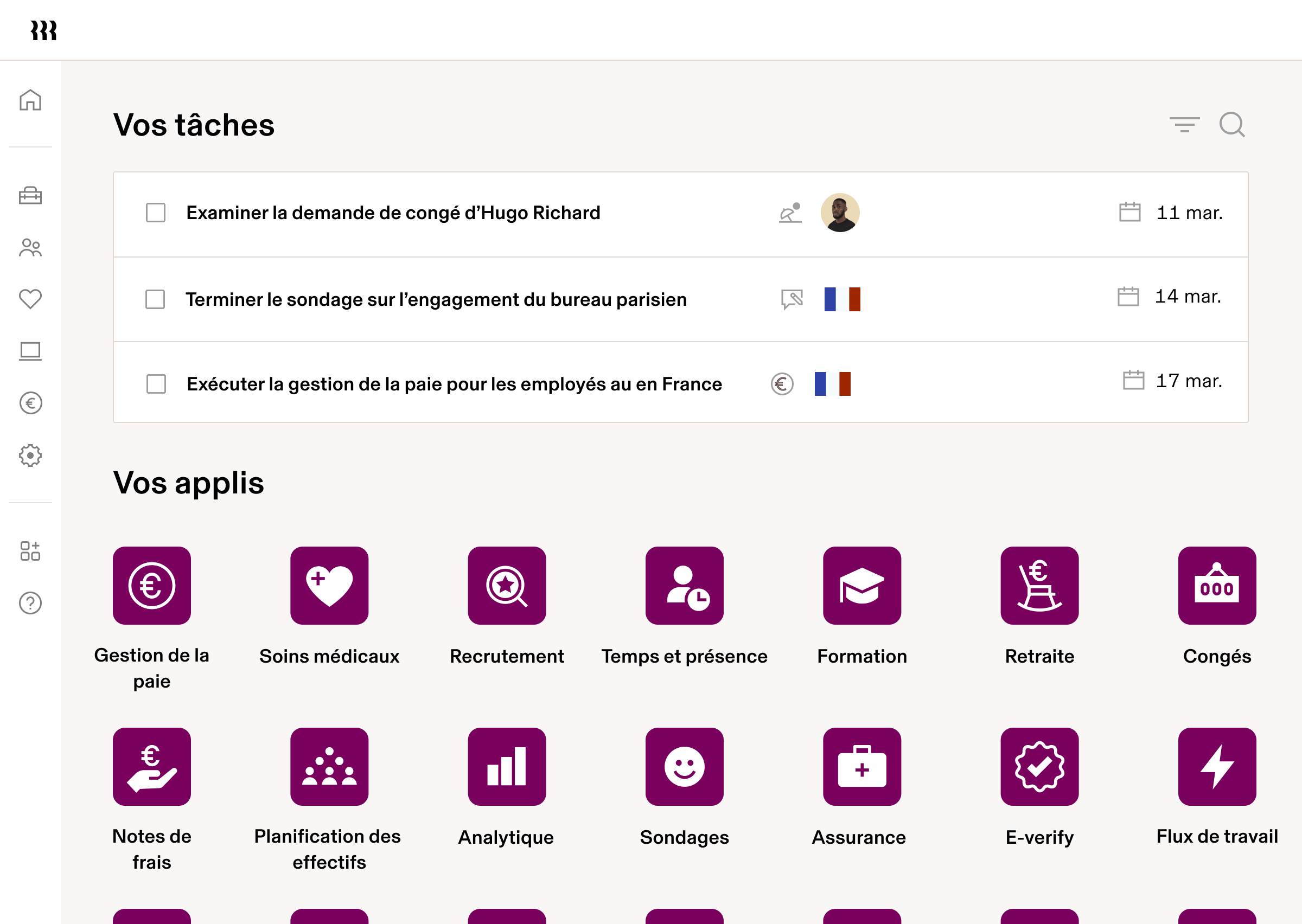 HCM Dashboard Tablet, Your Tasks, Your Apps | .png