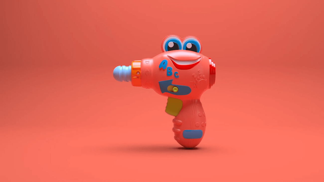 A photograph of a kid's toy drill