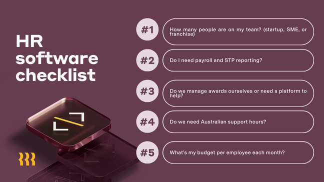 HR software checklist