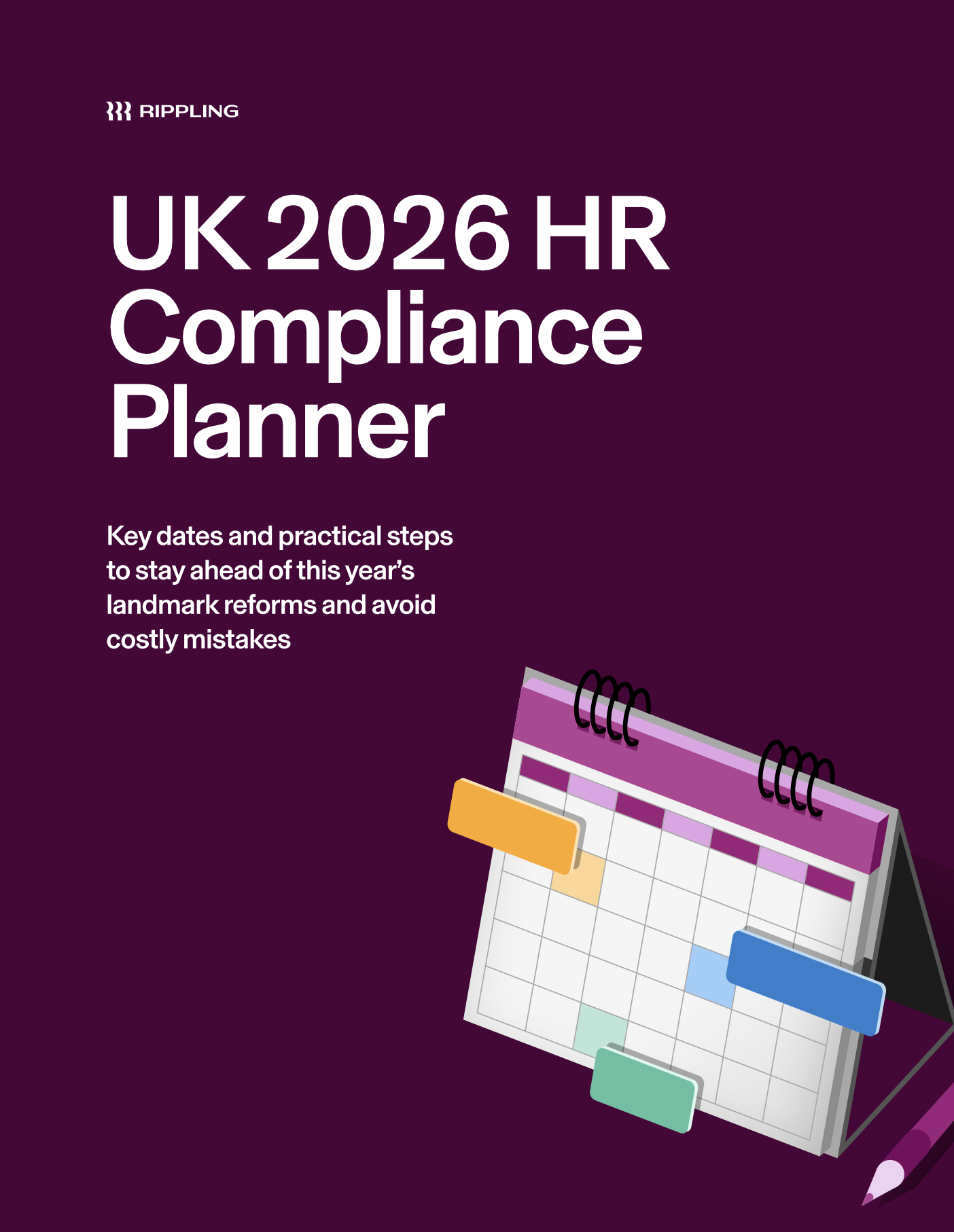 UK 2026 Compliance Calendar Cover Image