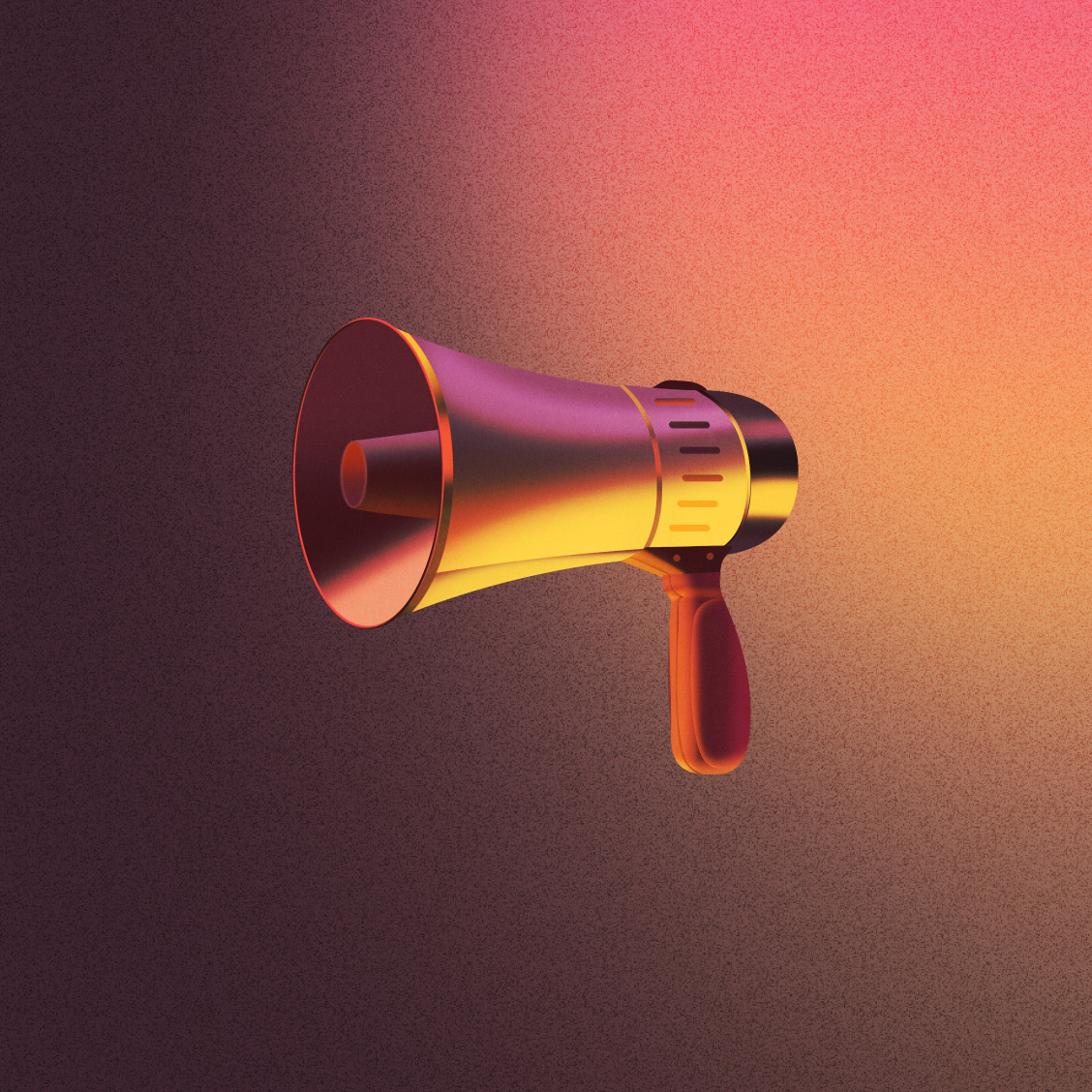 graphic of a megapone