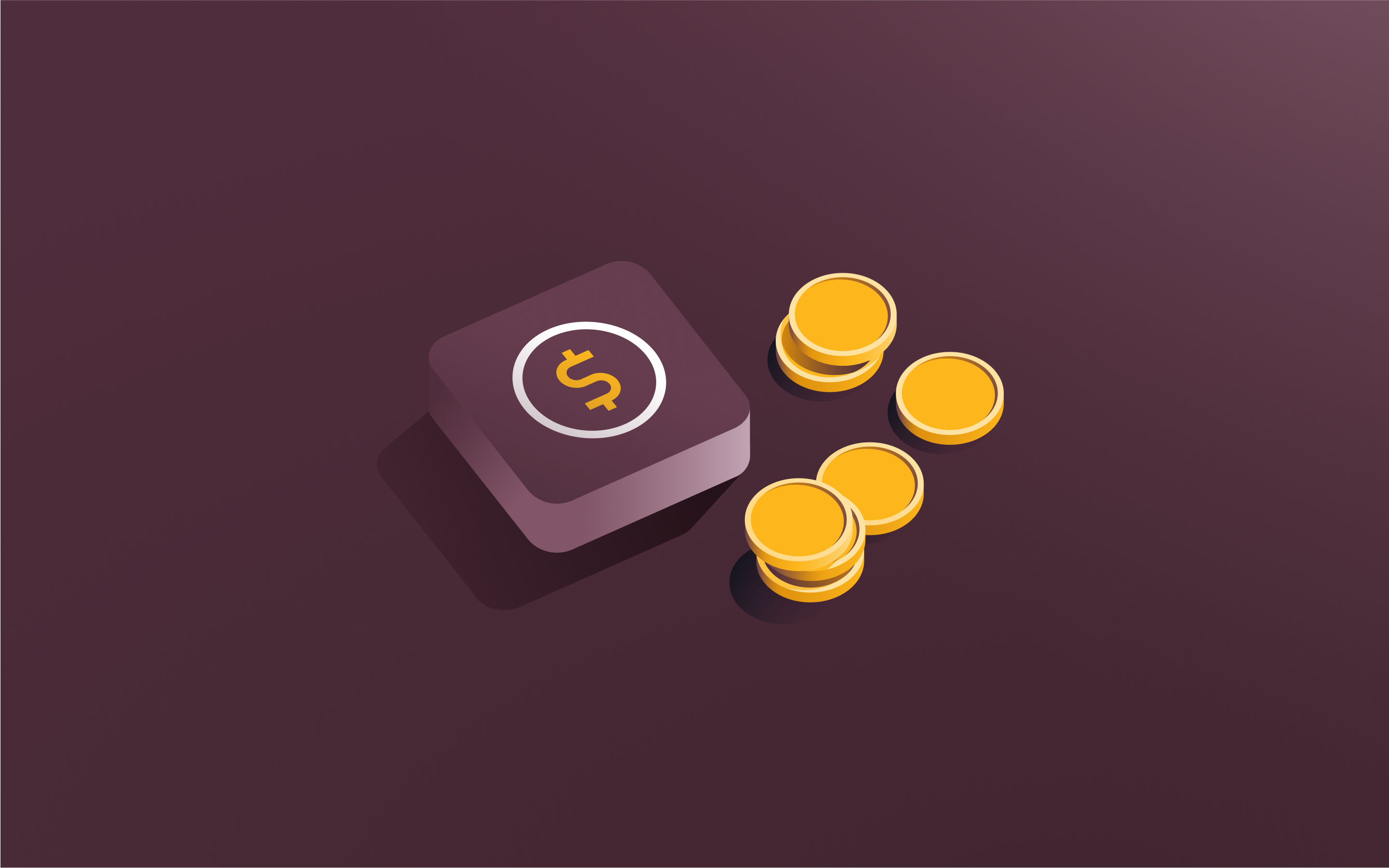 A small pile of coins.