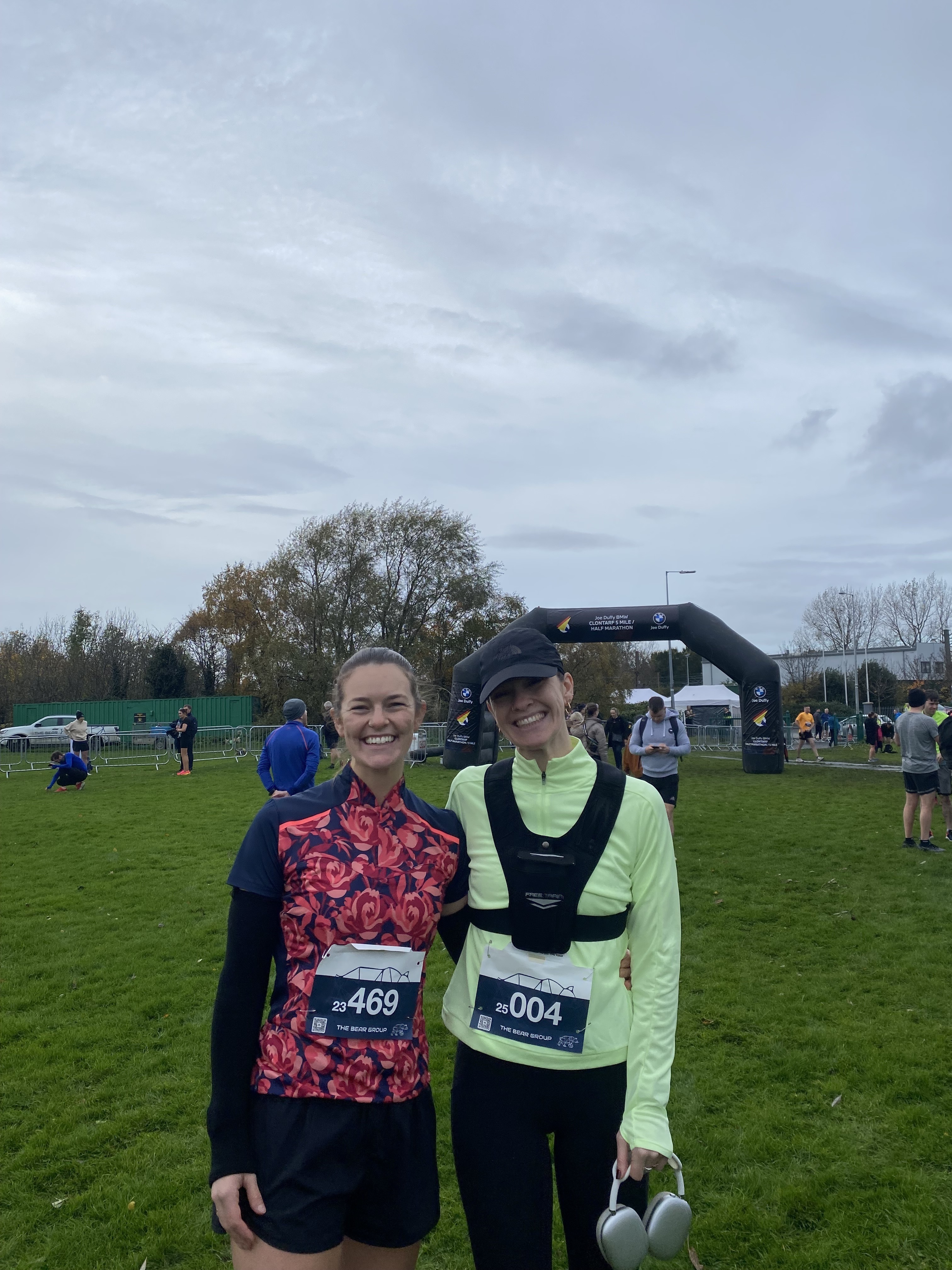 Photo of Maeve with another racer.