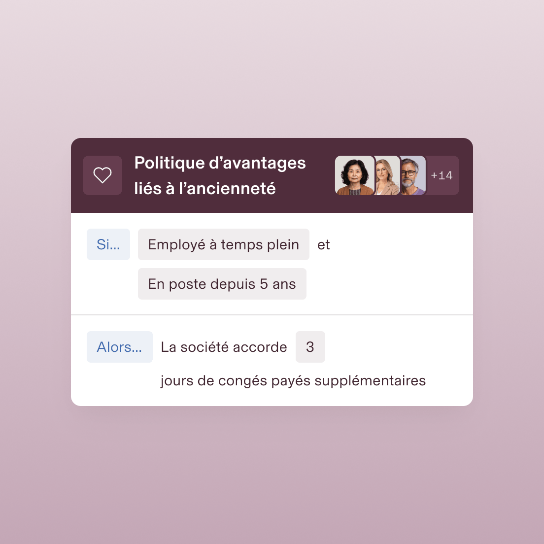 Workflow de politiques : création de politiques – RH – Avantages sociaux des cadres enUS