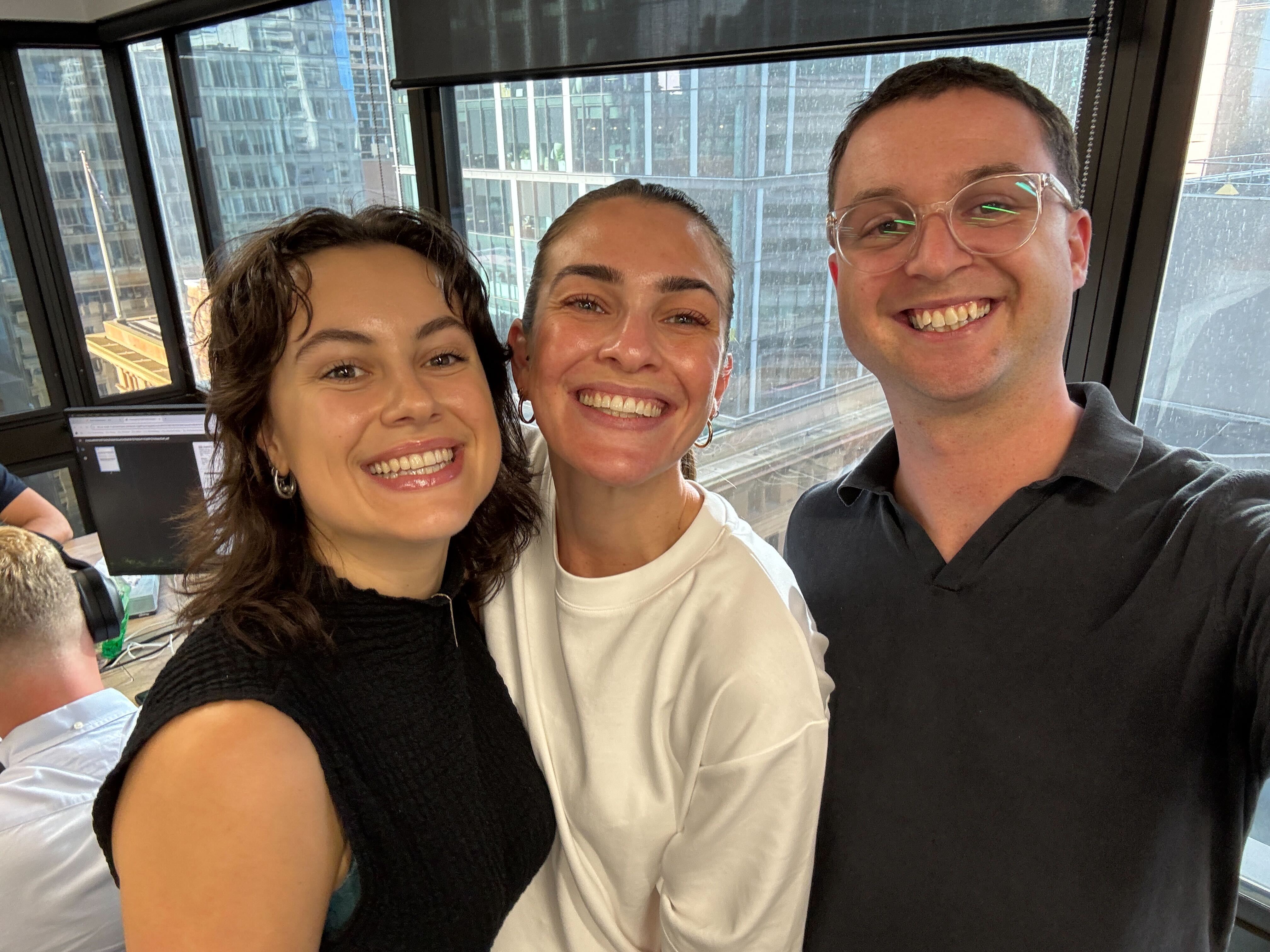 Maeve with friends.