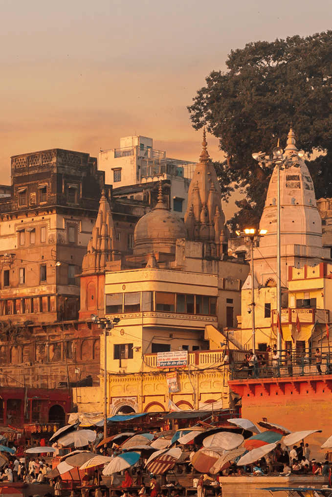 Photograph of Dashashwamedh Ghat in Varanasi, India