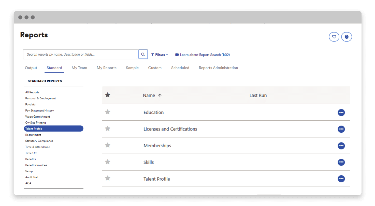 ADP Reports Dashboard