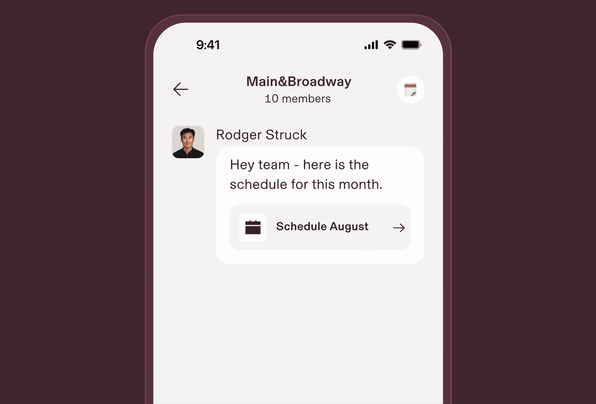 Example of Rippling Chat.