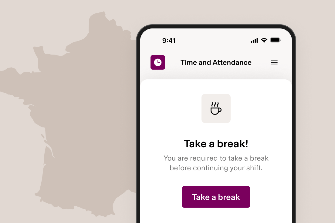 Time & Attendance - Take a break