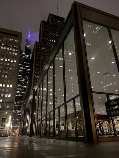 Chicago at night.