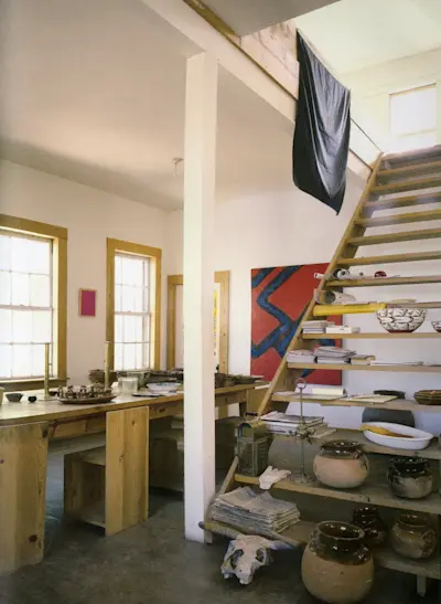 View of ground floor. Photo ca. 1980.