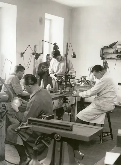 1950s Workshop with Carl Auböck II Hard At Work