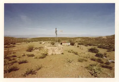 Tank and windmill. Photo 1977.