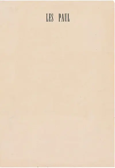 Stationery for Les Paul