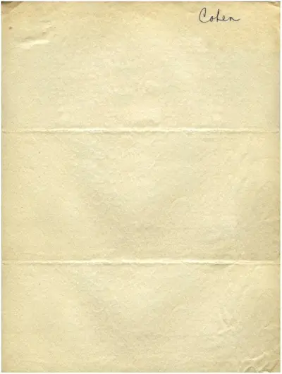 Stationery for Leonard Cohen