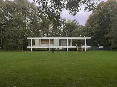 The Farnsworth House.