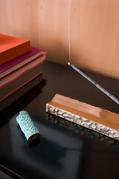 Sam Spenser incense burner and hand rolled incense