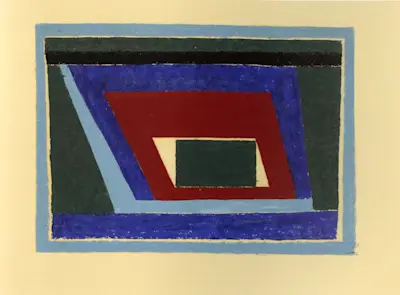 Josef Albers, Study for Mantic, c. 1940