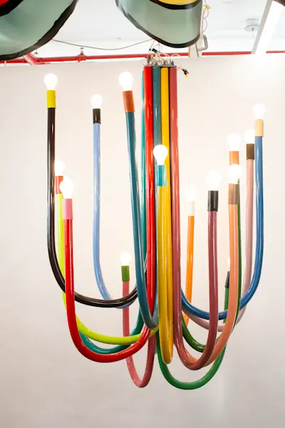 Lampada 16 Braccia, 2020, Resin, Bulbs, Wiring