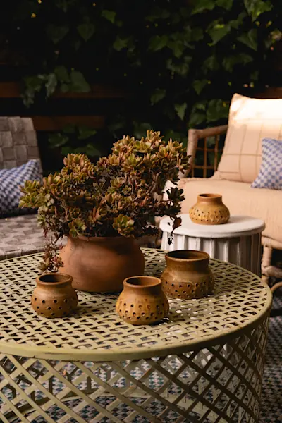 Kevin Willis Votives and Matt Merkel-Hess Stool