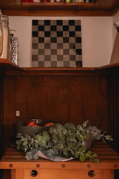 Details of Ashley's charming kitchen