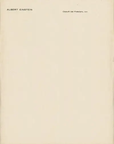 Stationery for Albert Einstein