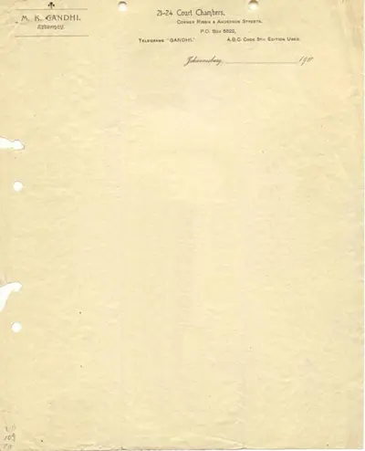 Stationery for Gandhi