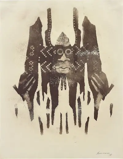 Untitled (Body Print) by David Hammons, 1974. Phillips Auction House